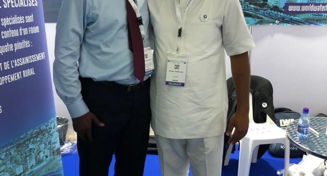 Stand of the 9th World Water Forum at the Congress of the African Water Association (AfWA)