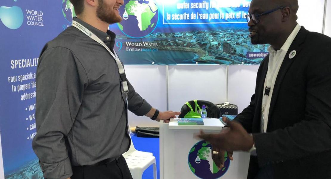 Stand of the 9th World Water Forum at the Congress of the African Water Association (AfWA)
