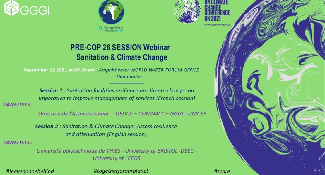 PRE-COP 26 SESSION Webinar Sanitation & Climate Change